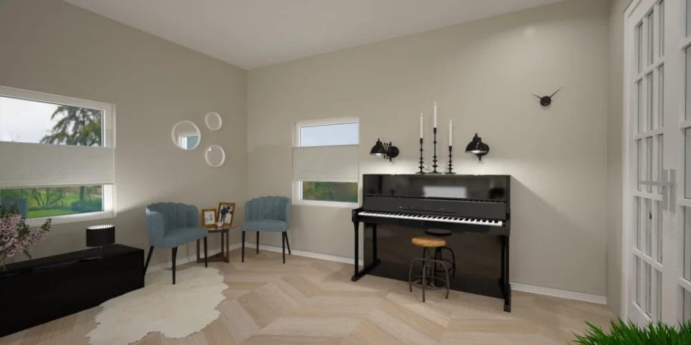 3D ontwerp woning Heerjansdam, vrijstaand, Virtual reality ontwerp, art impressions, scandinavische industriele inrichting