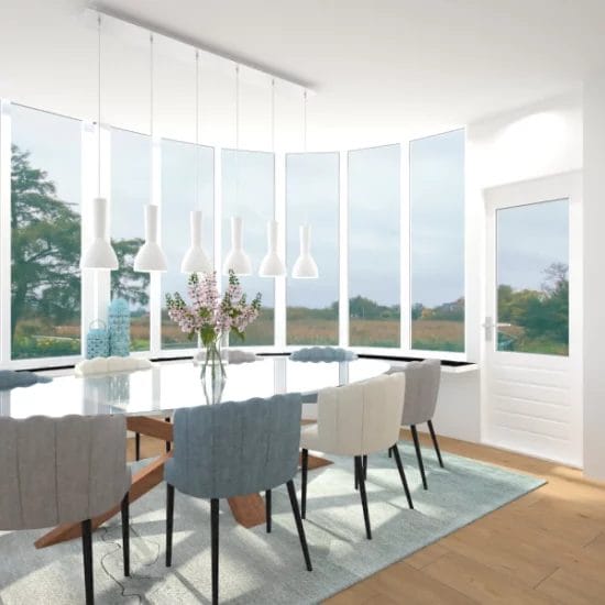 3D ontwerp woning Heerjansdam, vrijstaand, Virtual reality ontwerp, art impressions, scandinavische industriele inrichting