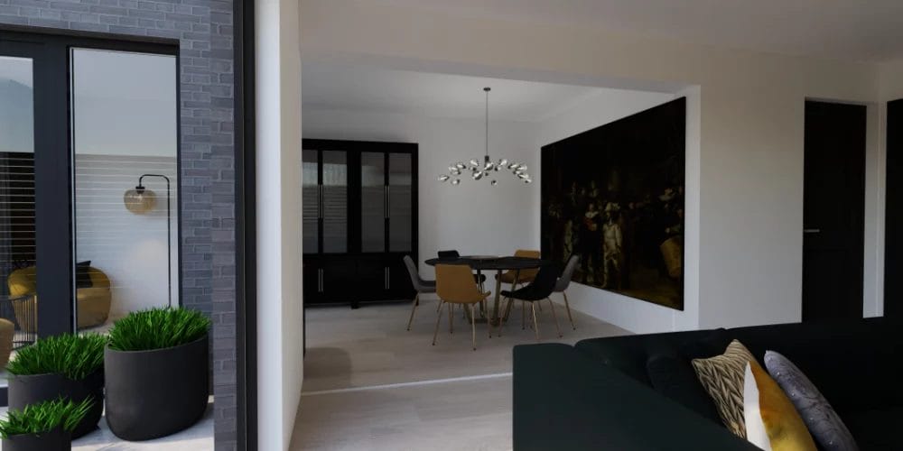 de perfecte verbouwing Lelystad, de nachtwacht, zwart goud inrichting, VR, 3D, virtual reality