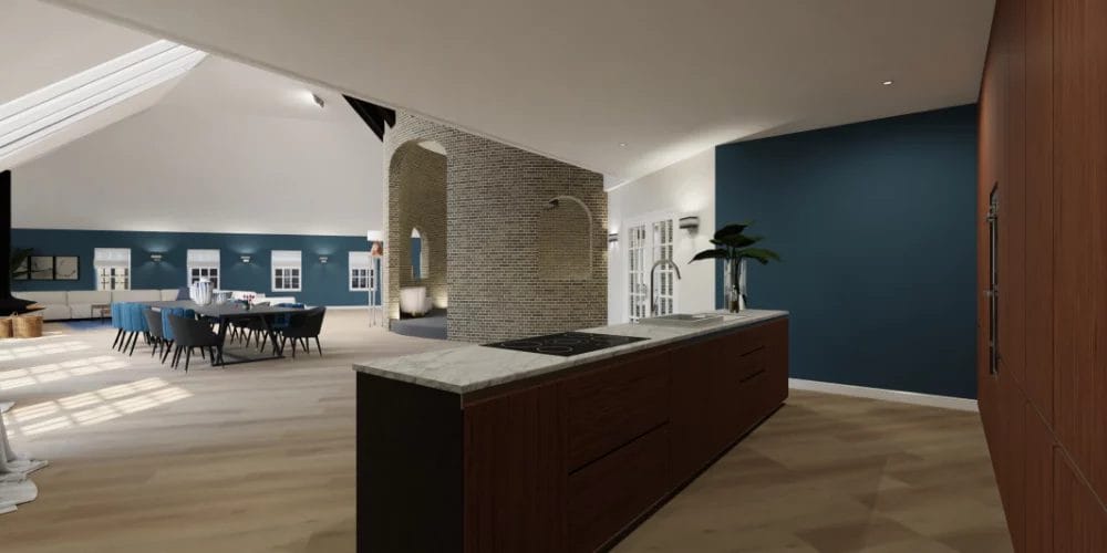 de perfecte verbouwing molen Krimpen, van restaurant naar woonhuis, Virtual Reality ontwerp