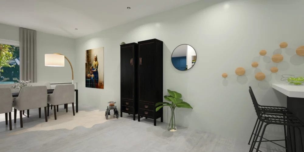 kleuradvies woonkamer rhoon, artist impressions