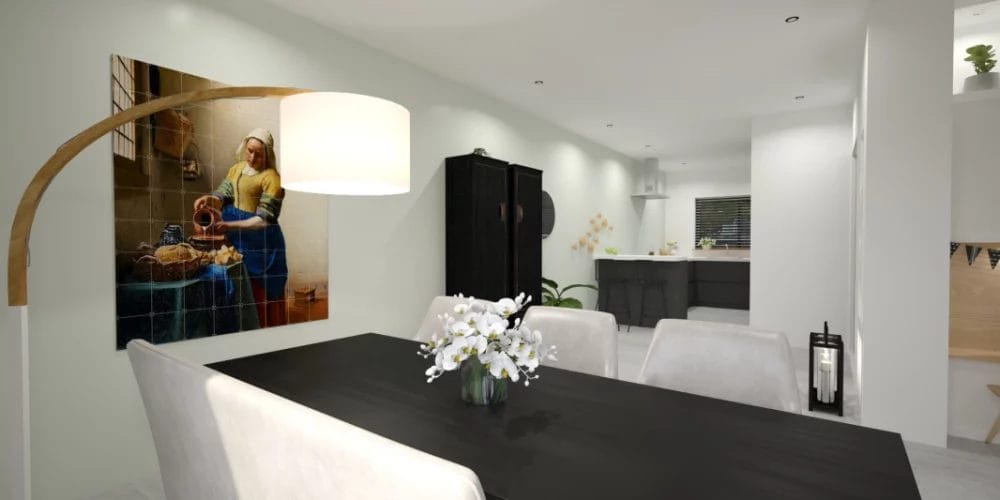 kleuradvies woonkamer rhoon, artist impressions